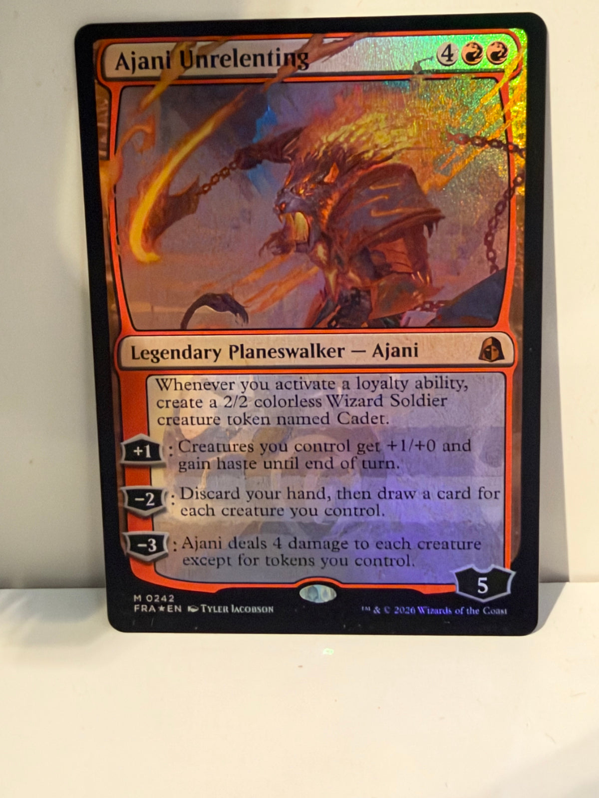 Magic The Gathering Ajani Unrelenting (FRA 0242)