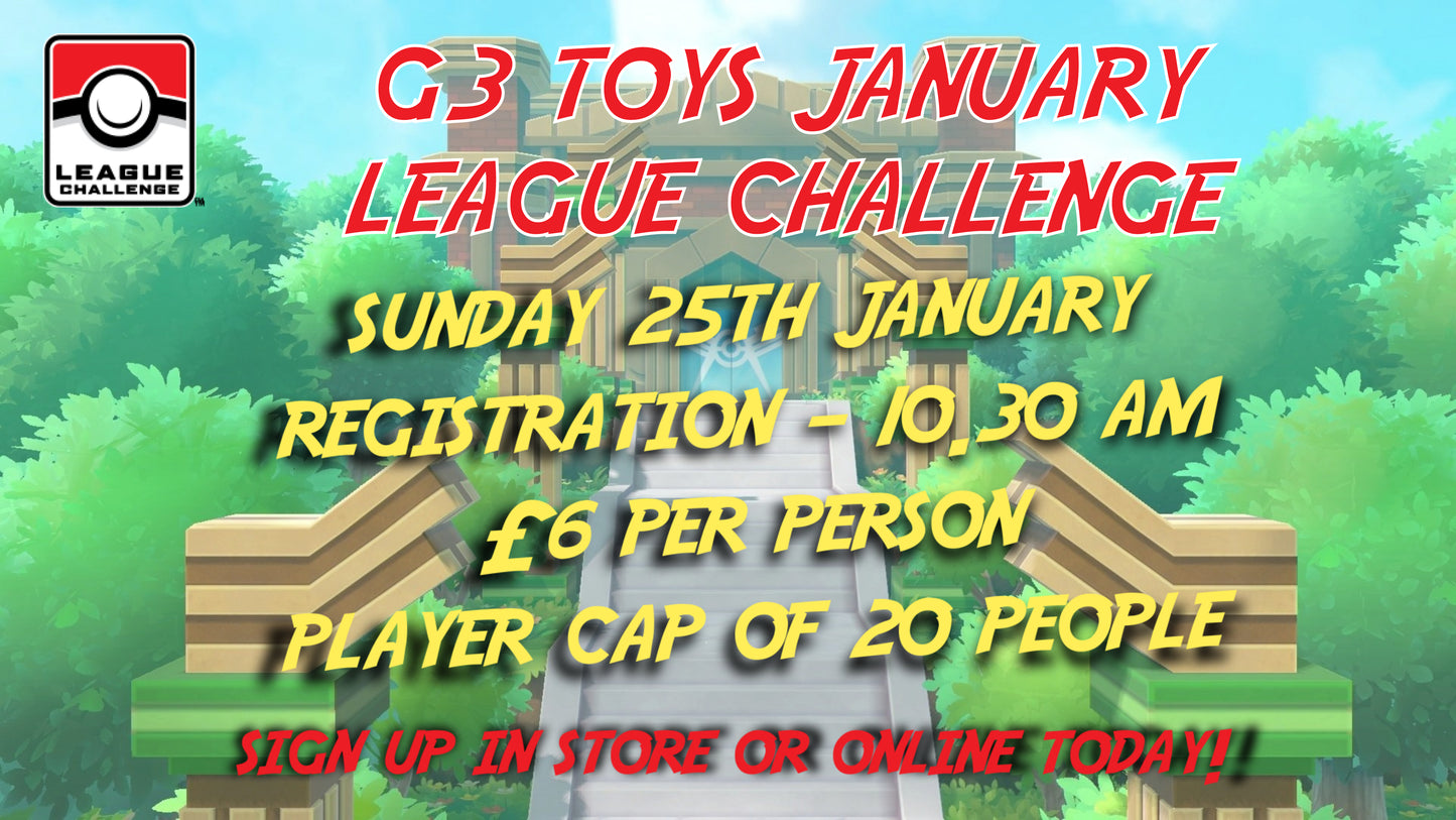 G3 Toys January League Challenge