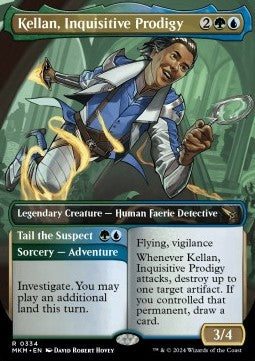 Magic the Gathering Kellan, Inquisitive Prodigy // Tail the Suspect (MKM 0334) [Foil]