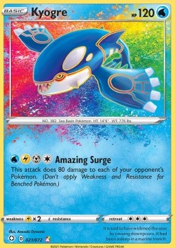 Pokemon TCG Kyogre (SHF 21)