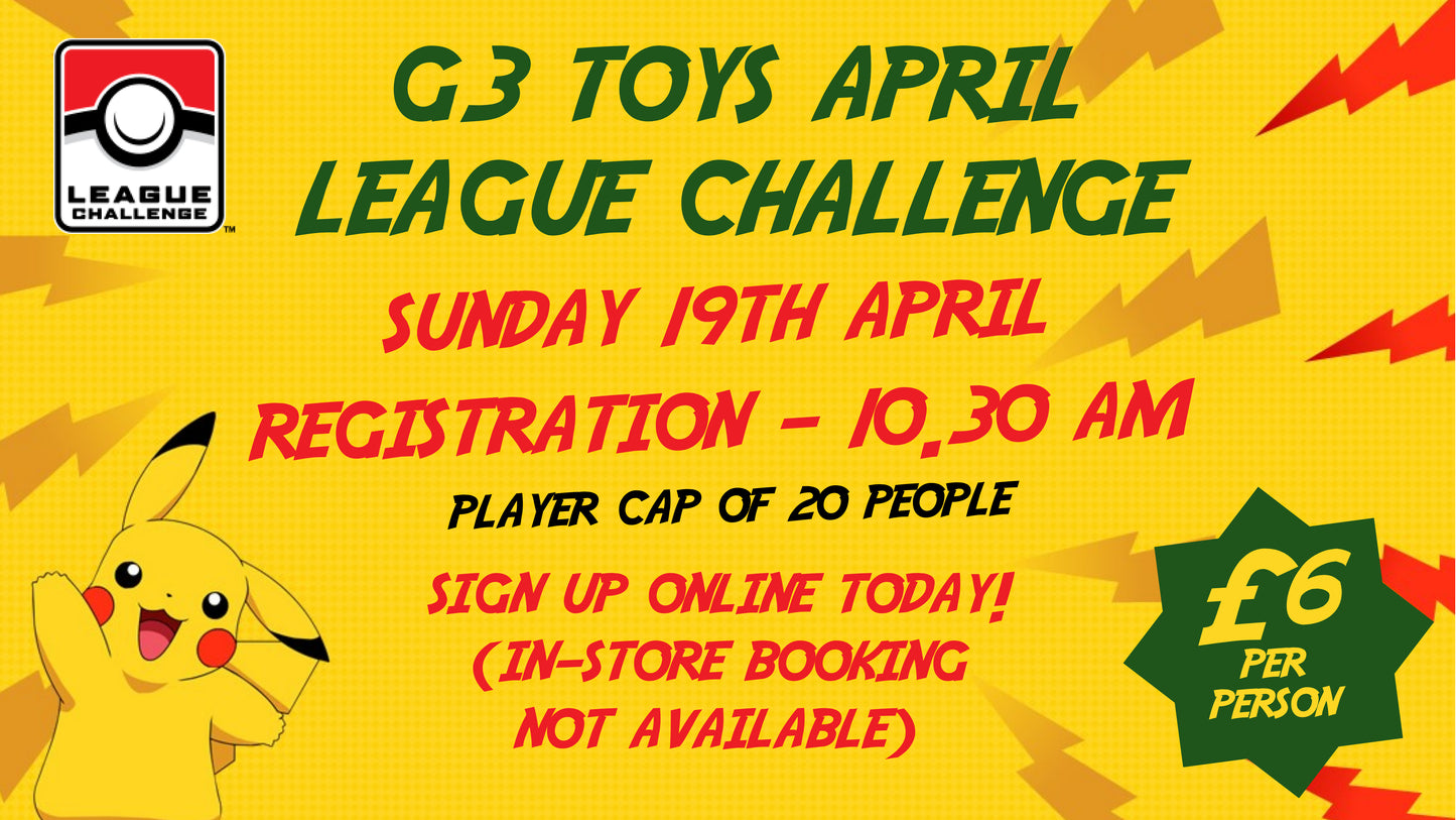 G3 Toys April League Challenge - 19.04.2026