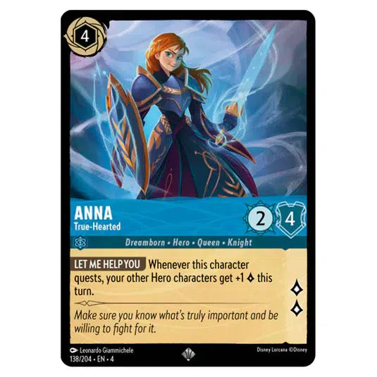 Lorcana TCG - Anna - True-Hearted - Holo Super Rare - 138/204