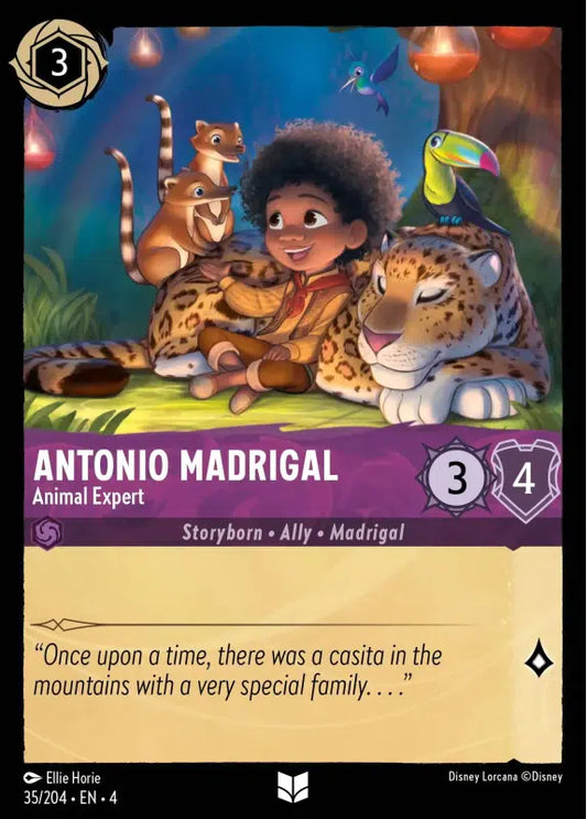 Lorcana TCG - Antonio Madrigal Animal Expert - Holo 035/204
