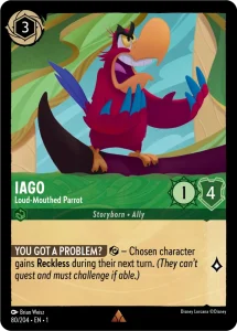 Lorcana TCG - Iago Loud-Mouthed Parrot - Holo 080/204