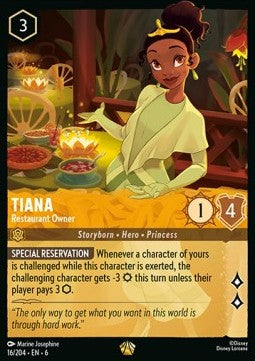 Lorcana - Tiana - Restaurant Owner (V.1) - Legendary - 16/204