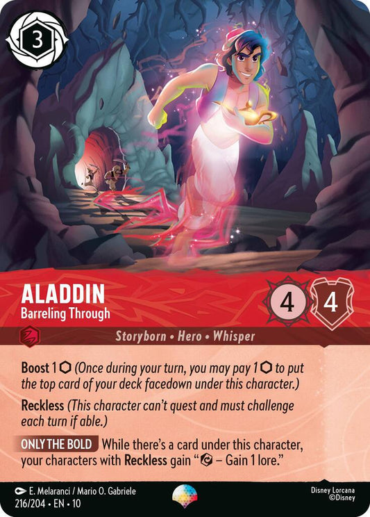 Lorcana TCG - Aladdin - Barrelling Through - Epic - 216/204