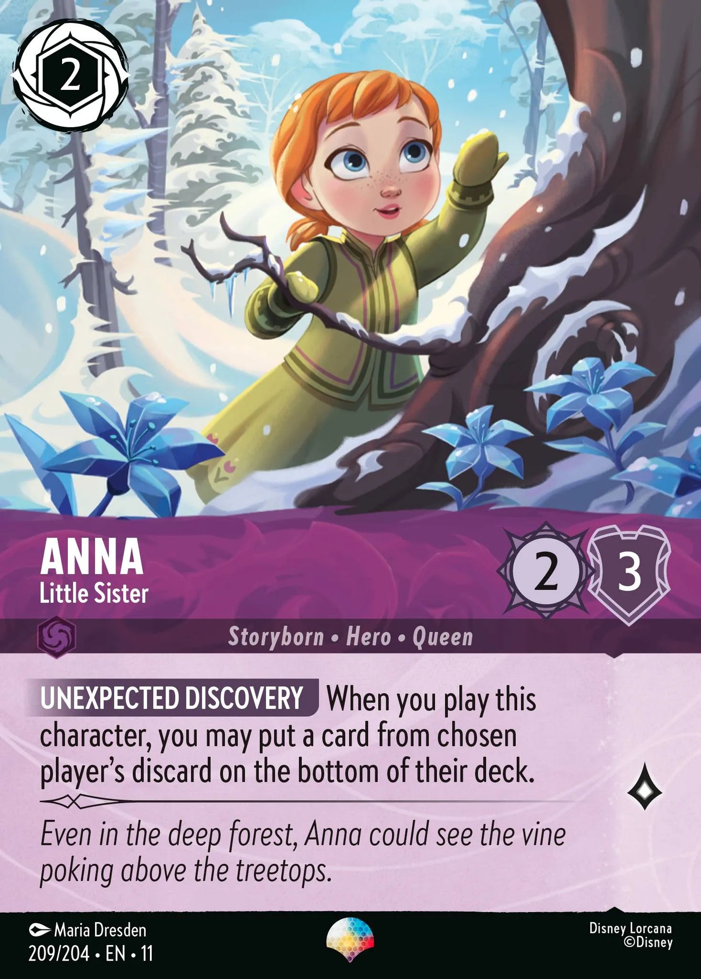 Lorcana TCG - Anna - Little Sister - Epic - 209/204