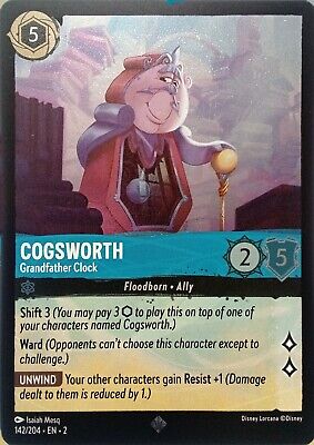 Lorcana TCG - Cogsworth - Grandfather Clock - Holo Legendary - 142/204