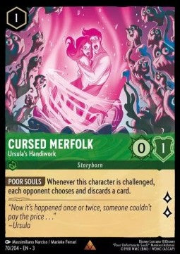 Lorcana TCG - Cursed Merfolk - Ursula's Handiwork - Holo Rare - 70/204