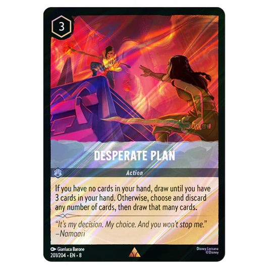 Lorcana TCG - Desperate Plan - Holo Rare - 201/204