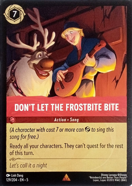 Lorcana TCG - Don't Let The Frostbite Bite - Holo Rare - 129/204