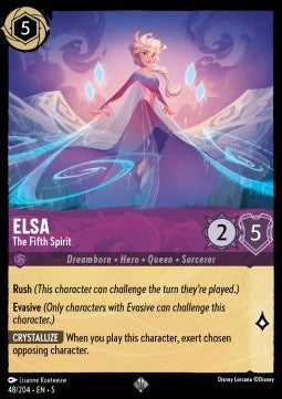 Lorcana TCG - Elsa - The Fifth Spirit - Super Rare - 48/204
