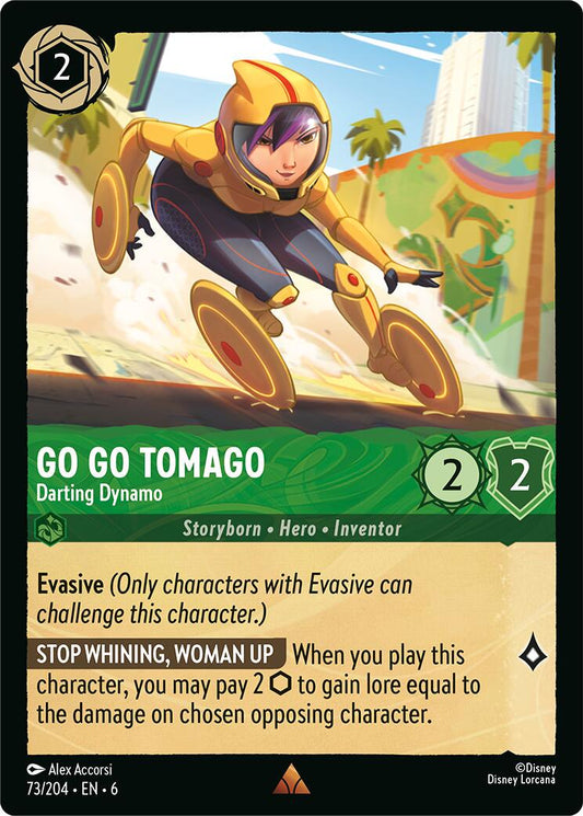 Lorcana TCG - Go Go Tomago - Darting Dynamo - Holo Rare - 73/204
