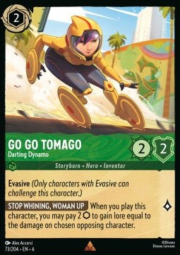 Lorcana TCG - Go Go Tomago - Darting Dynamo - Rare - 73/204