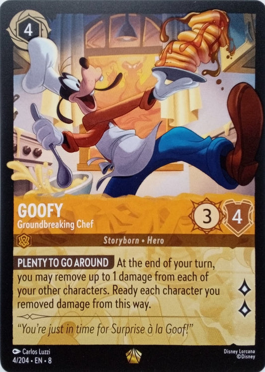 Lorcana TCG - Goofy - Groundbreaking Chef - Holo Legendary - 4/204