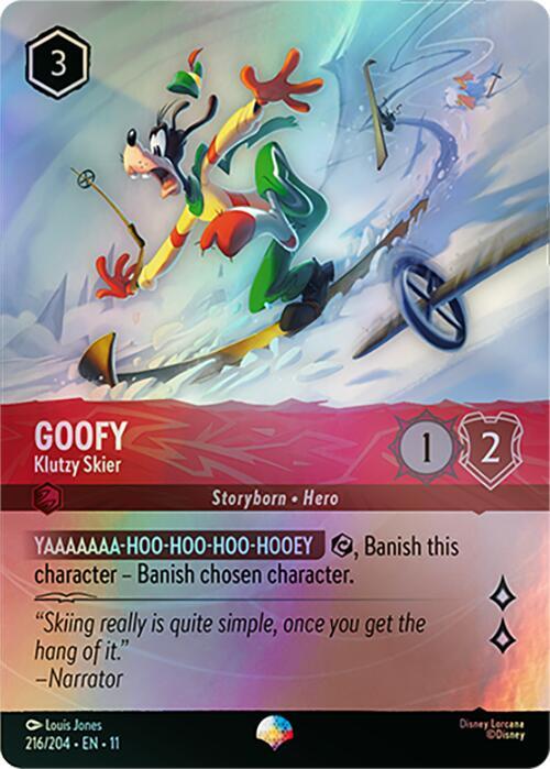Lorcana TCG - Goofy - Klutzy Skier - Epic - 216/204