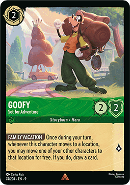 Lorcana TCG - Goofy - Set for Adventure - Holo Rare - 74/204