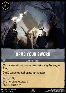 Lorcana TCG - Grab Your Sword - Holo Rare 198/204