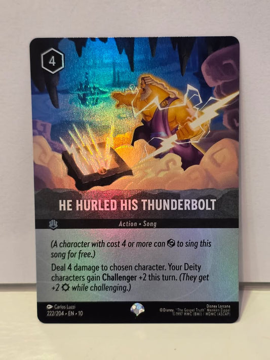 Lorcana TCG - He Hurled His Thunderbolt - Epic - 222/204