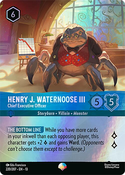 Lorcana TCG - Henry J Waternoose III - Epic 220/207
