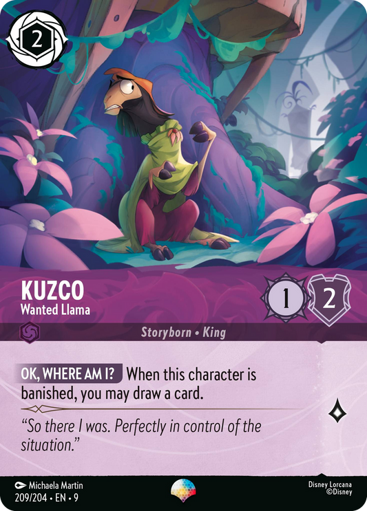 Lorcana TCG - Kuzco - Wanted Llama - Epic - 209/204