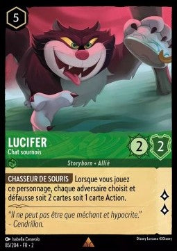 Lorcana TCG - Lucifer - Cunning Cat - Holo Rare - 85/204