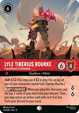 Lorcana TCG - Lyle Tiberius Rourke - Crystallized Commander - Epic (214/204)