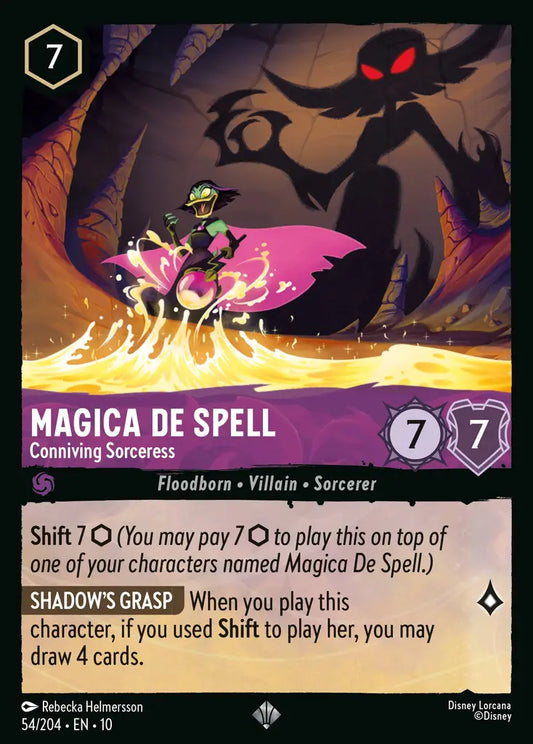 Lorcana TCG - Magica De Spell - Conniving Sorceress - Holo Super Rare - 54/204