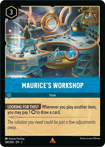 Lorcana TCG - Maurice's Workshop - Holo Rare - 168/204
