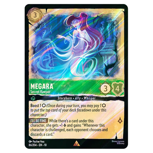 Lorcana TCG - Megara - Secret Keeper - Rainbow Foil Rare - 86/204