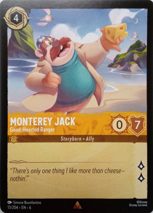 Lorcana TCG - Monterey Jack - Good-Hearted Ranger - Holo Rare - 13/204