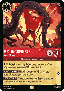 Lorcana TCG - Mr. Incredible - Super Strong (V.1) - Legendary - 127/204