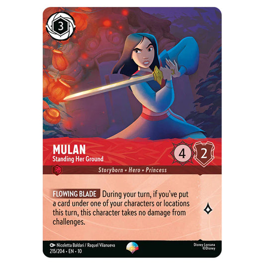 Lorcana TCG - Mulan Standing Her Ground - 215/204 Epic