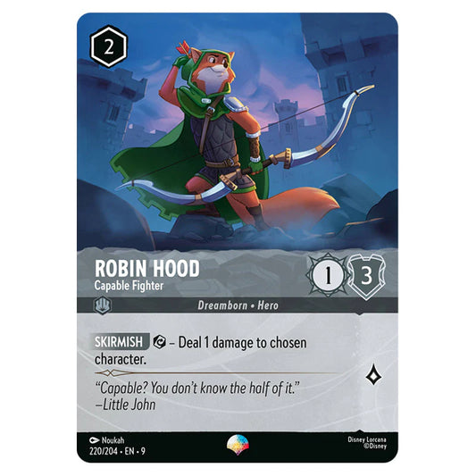 Lorcana TCG - Robin Hood - Capable Fighter - Epic - 220/204