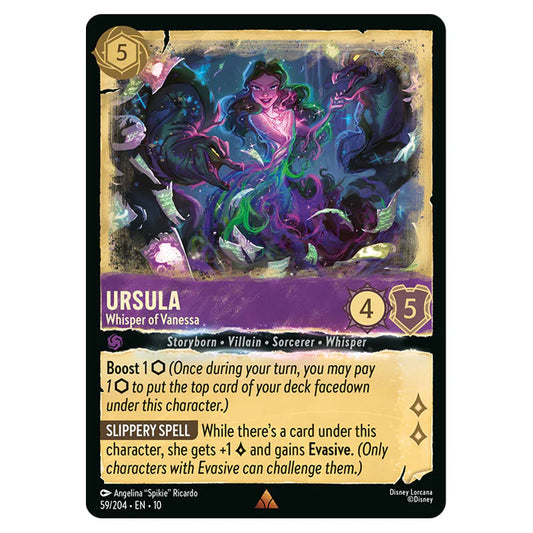 Lorcana TCG - Ursula - Whisper of Vanessa - Holo Rare - 59/204