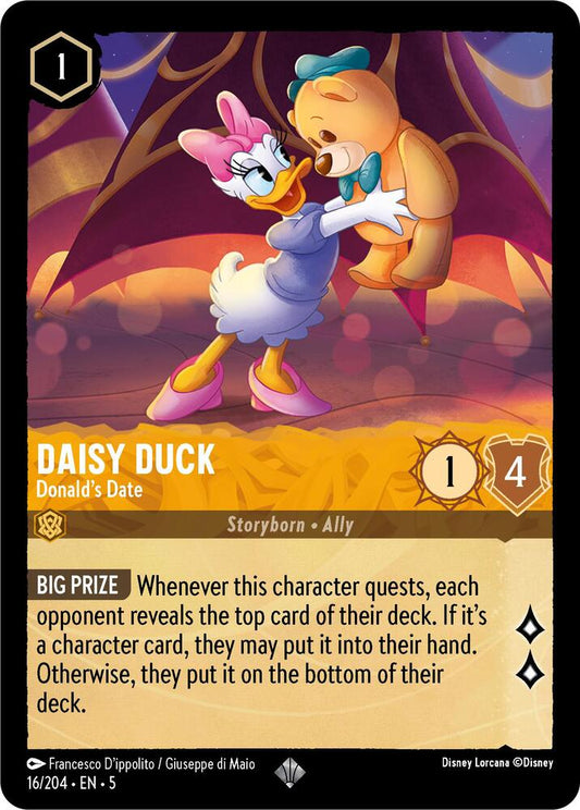 Lorcana TCG Daisy Duck Donald's Date 16/204