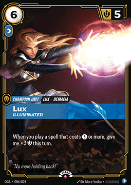 Riftbound - Lux, Illuminated (OGS 006/024) [Foil Promo]