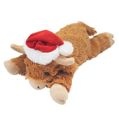 Lying Christmas Highland Cow Plush