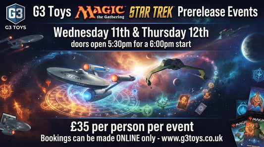 G3 Toys Magic the Gathering Star Trek Prerelease Events