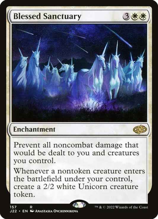Magic The Gathering Blessed Sanctuary #157 J22