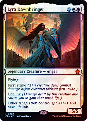 Magic The Gathering Lyra Dawnbringer #0707 FDN (Holo)