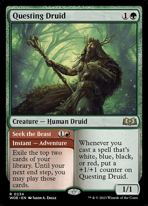 Magic The Gathering Questing Druid #0234 WOE