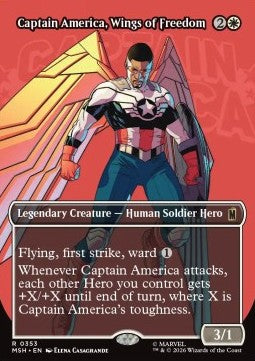 Magic the Gathering - Captain America, Wings of Freedom (MSH 0353) [Foil]