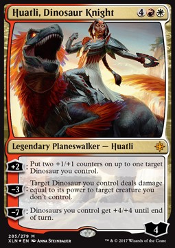 Magic the Gathering - Huatli, Dinosaur Knight (XLN 285/279) [Foil]