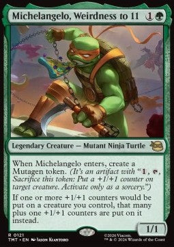 Magic the Gathering - Michelangelo, Weirdness to 11 (TMT 0121)