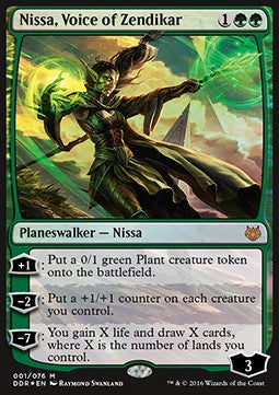 Magic the Gathering - Nissa, Voice of Zendikar (DDR 001/076) [Foil]