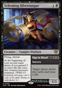 Magic the Gathering - Scheming Silvertongue // Sign in Blood (SOS 0099)