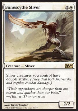 Magic the Gathering Bonescythe Sliver (M14 9/249)