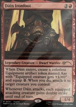 Magic the Gathering Dáin Ironfoot (PRM 0001) [Foil]