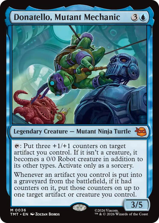 Magic the Gathering Donatello, Mutant Mechanic (TMT 0036)